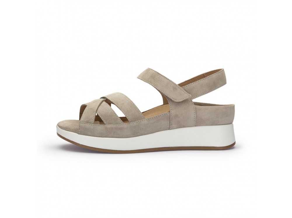 Sandalia visón con plantilla extraíble 240424 de PieSanto