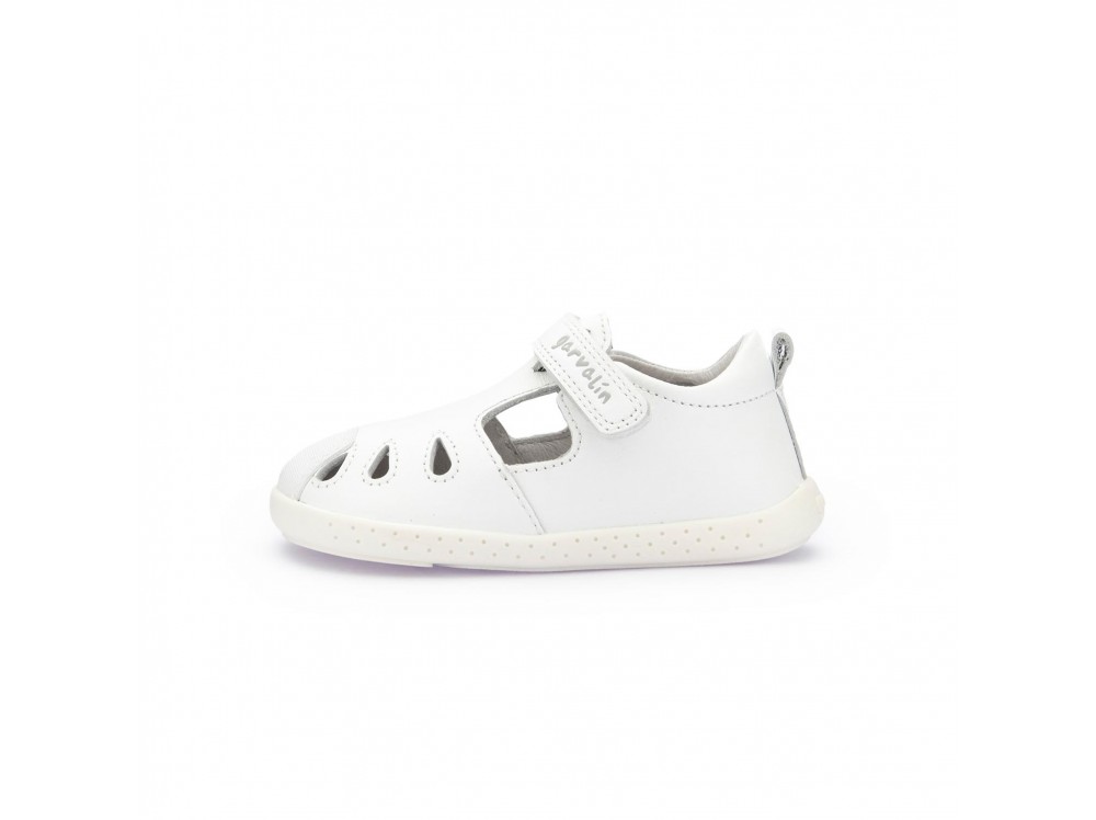 Sandalia piel blanca 242322 de Garvalín