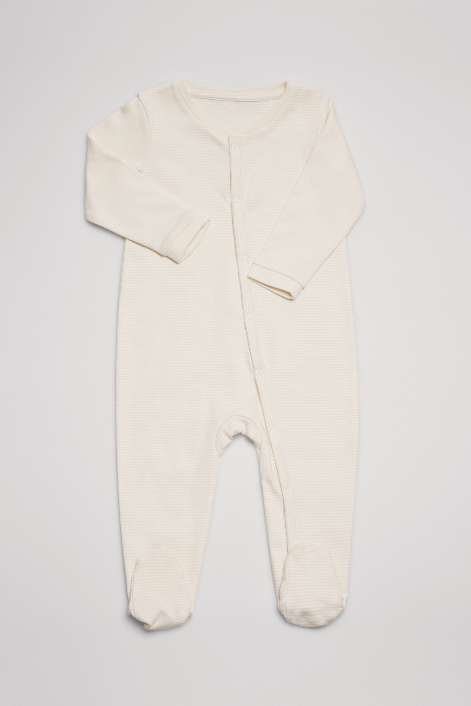 Pelele bebé manga larga beige