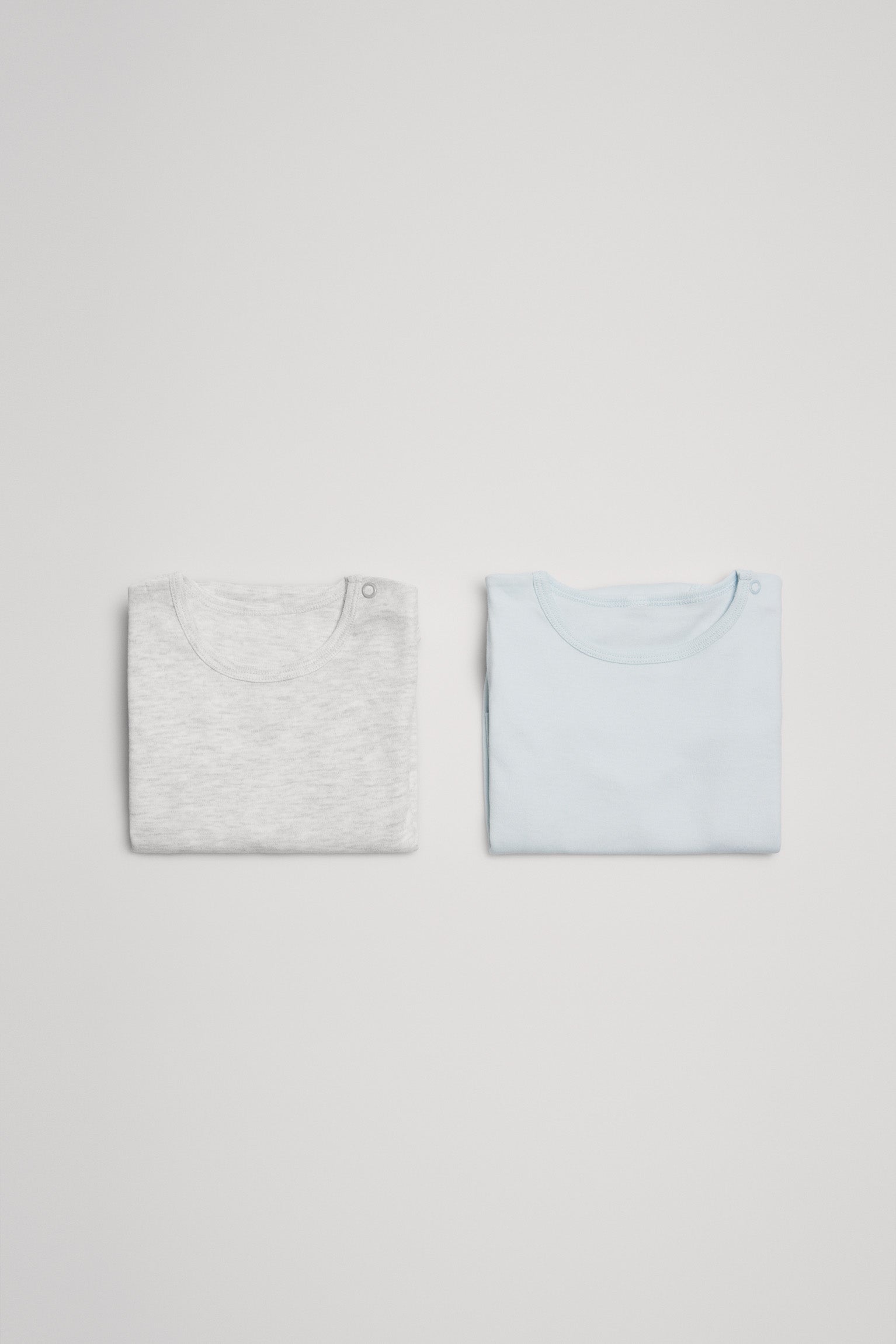 Pack 2 bodies bebé básicos manga larga azul