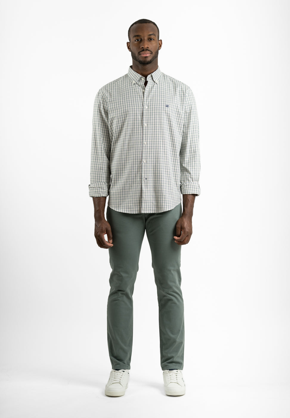 Camisa Cuadros Tartán Verde Hierba