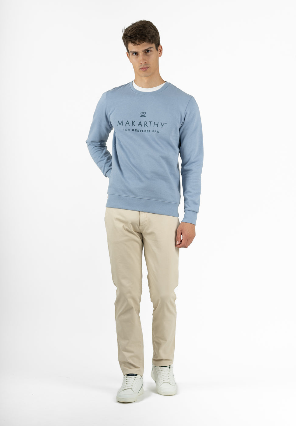 Sudadera Restless Azul Niebla