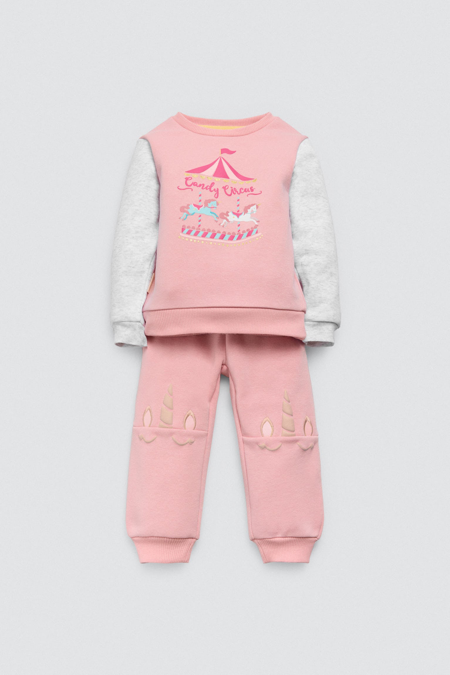 Conjunto bebé sudadera y jogger Candy Circus