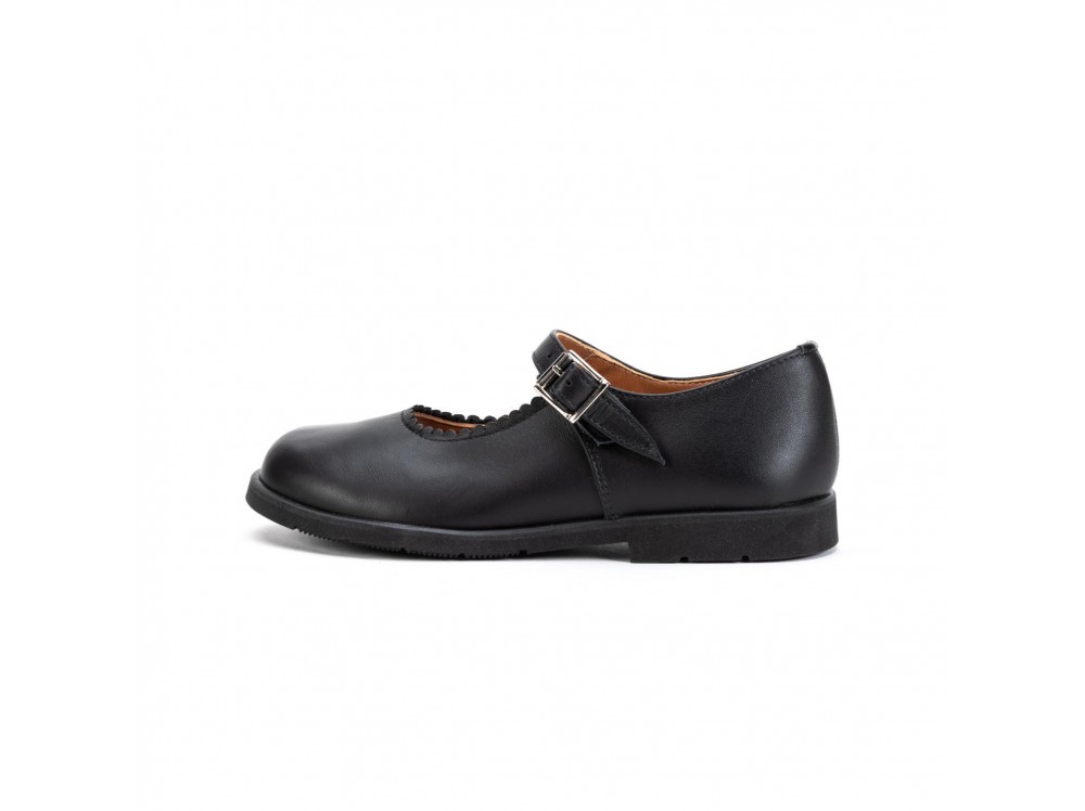 Merceditas hebilla piel negro 259 Jeromín