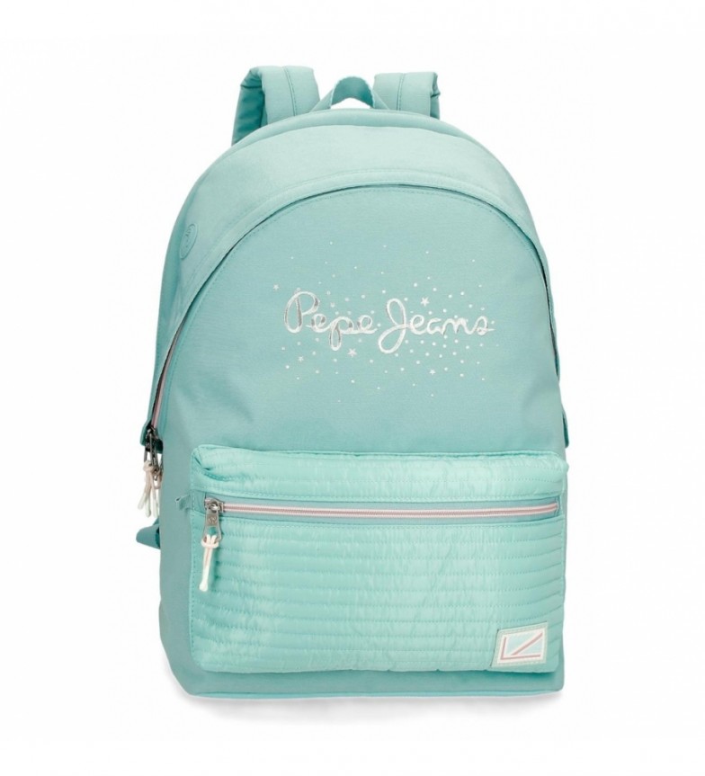 Pepe Jeans Mochila portaordenador adaptable Pepe Jeans Jane dos compartimentos azul