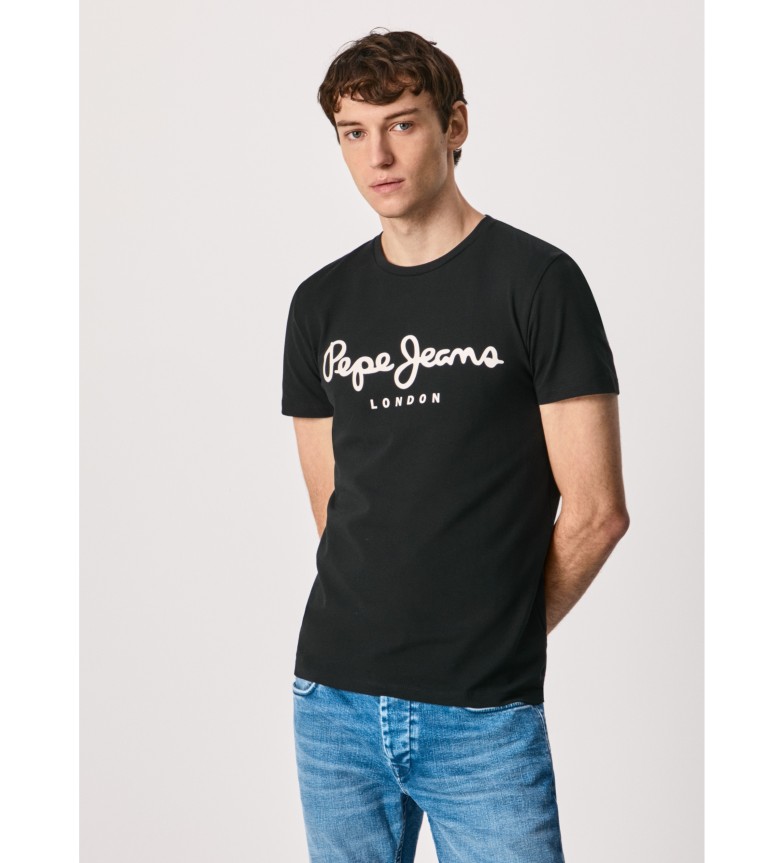 Pepe Jeans Camiseta Estiramiento Original N negro
