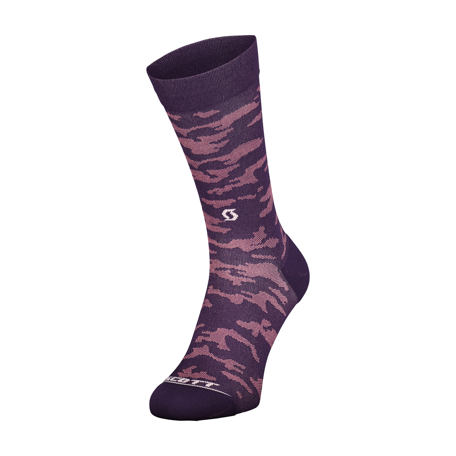 Scott Trail Camo Calcetines Dark Purple/White
