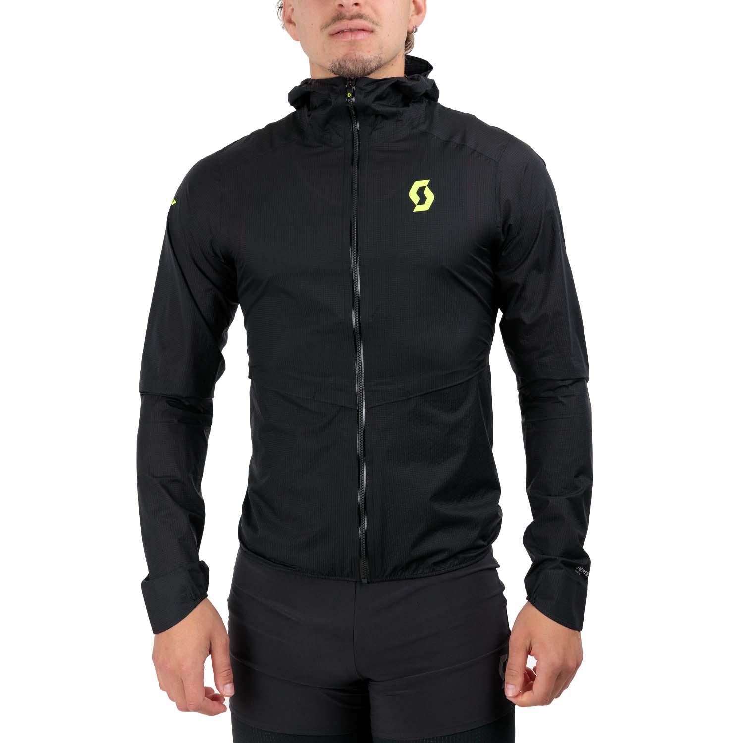 Scott RC Run Logo Chaqueta Black/Yellow