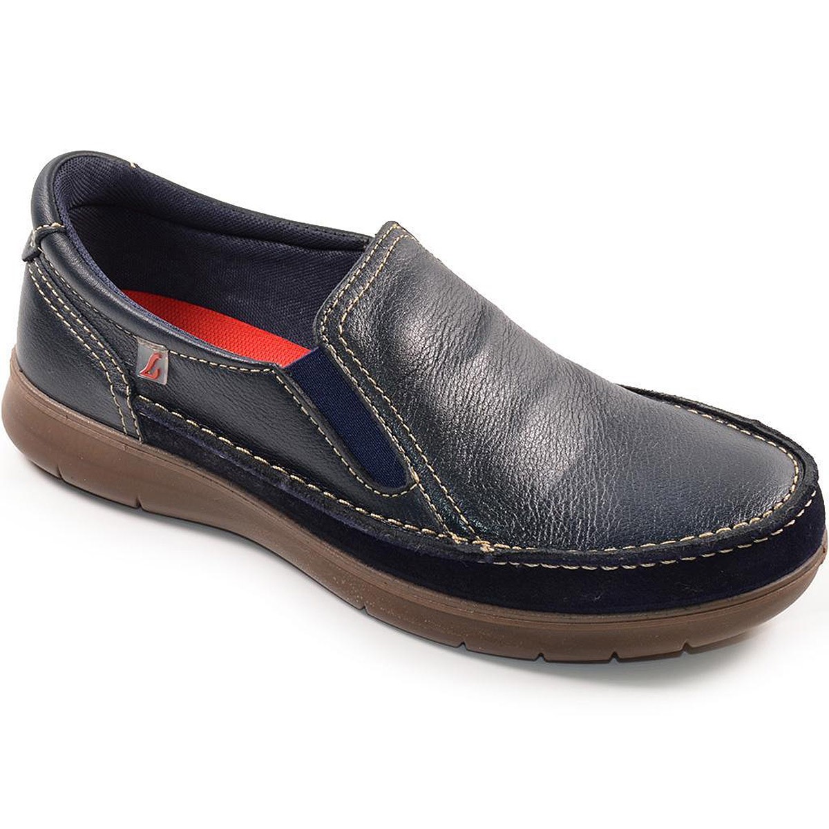 27900 Luisetti Zapato Mocasín Piel Acolchado Elásticos Hombre