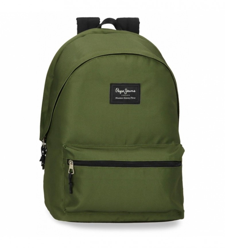 Pepe Jeans Mochila portaordenador Aris Colorful Verde Oscuro