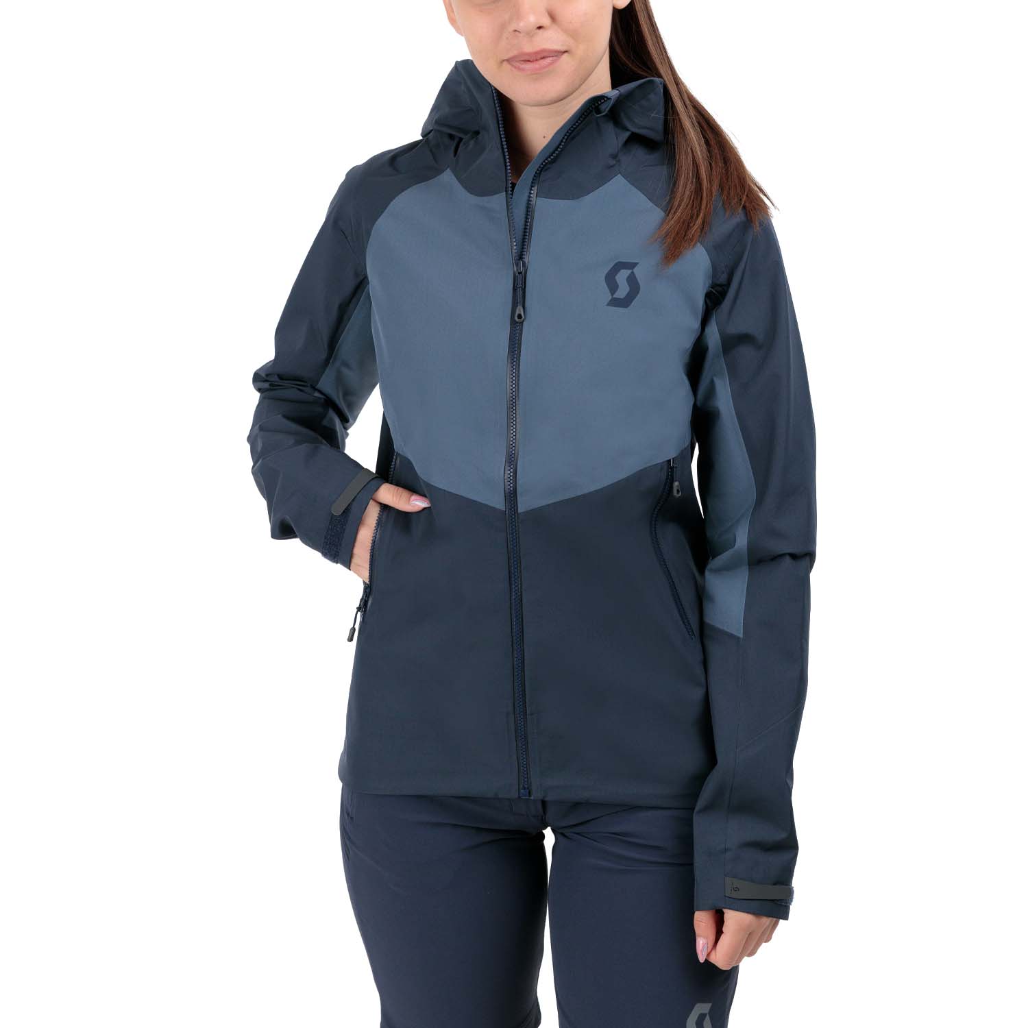 Scott Explorair Light Dryo 3L Chaqueta Dark Blue/Metal Blue