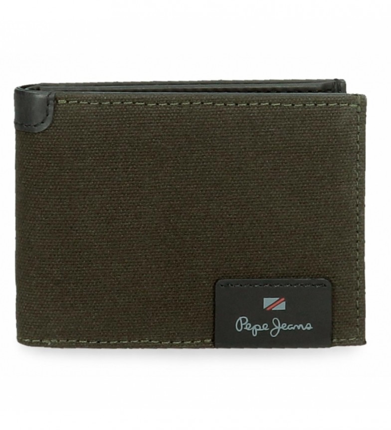 Pepe Jeans Cartera de piel Hilltop Verde Oscuro