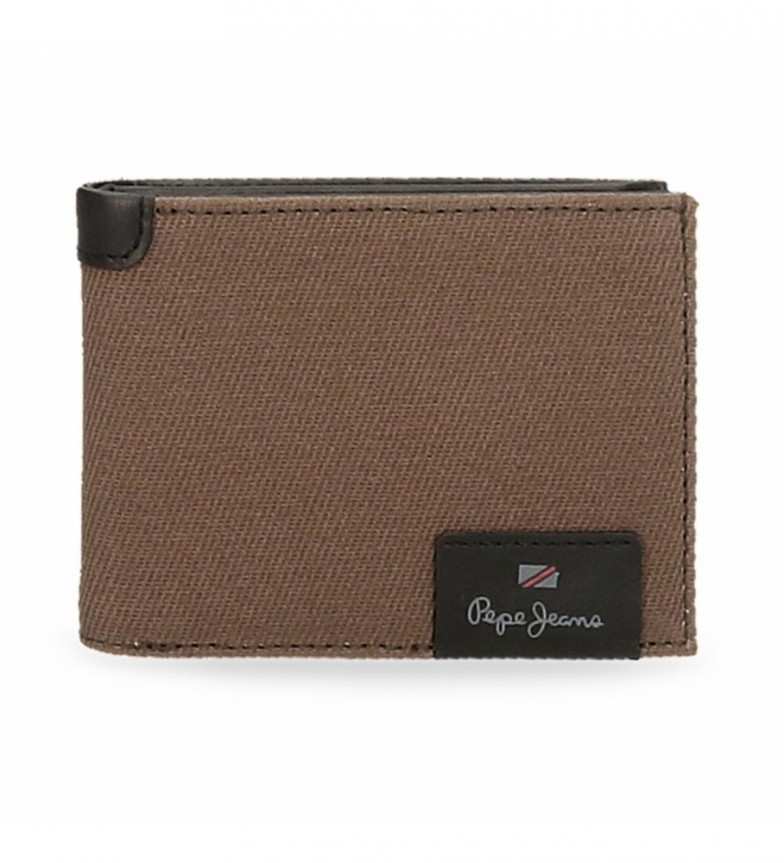 Pepe Jeans Cartera de piel Hilltop Marron