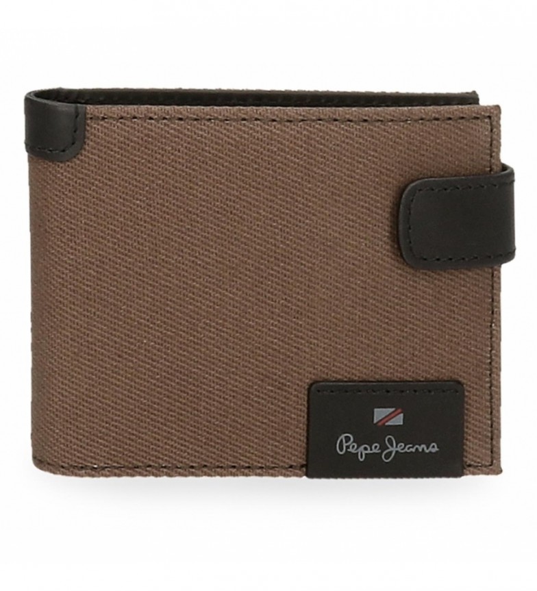 Pepe Jeans Cartera Pjl Hilltop Marron con cierre de clic
