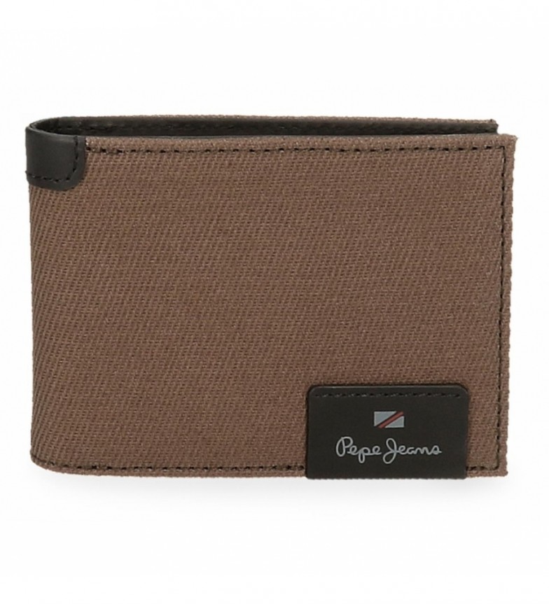 Pepe Jeans Billetero de piel Pepe Jeans Hilltop Marron