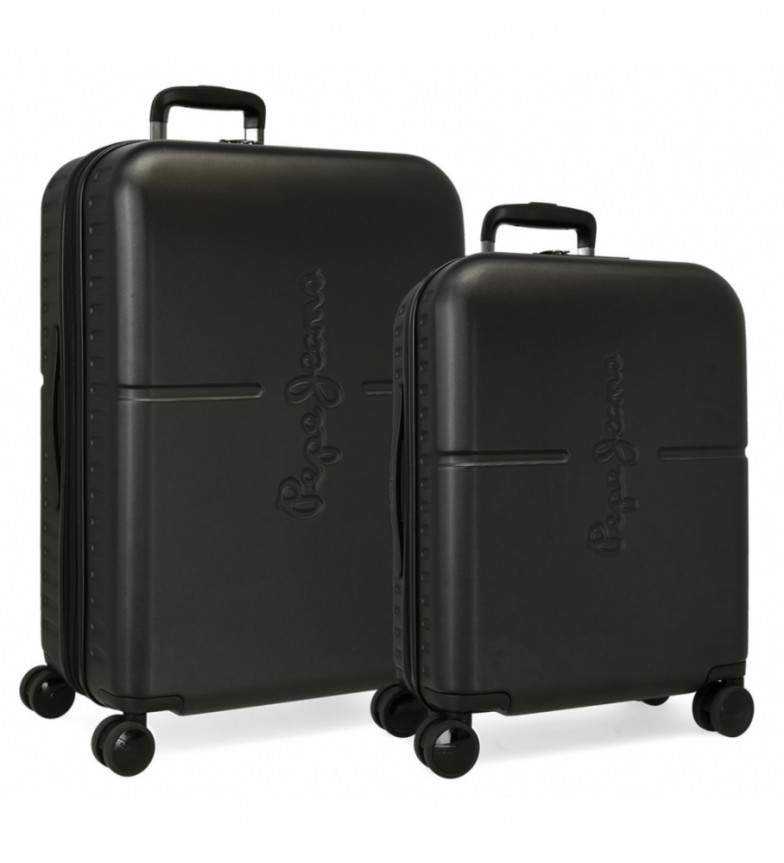 Pepe Jeans Juego de maletas Pepe Jeans Highlight Negro rígidas 55-70cm