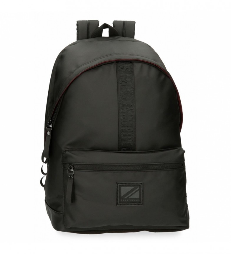 Pepe Jeans Mochila portaordenador dos compartimentos Pepe Jeans Green Bay negro