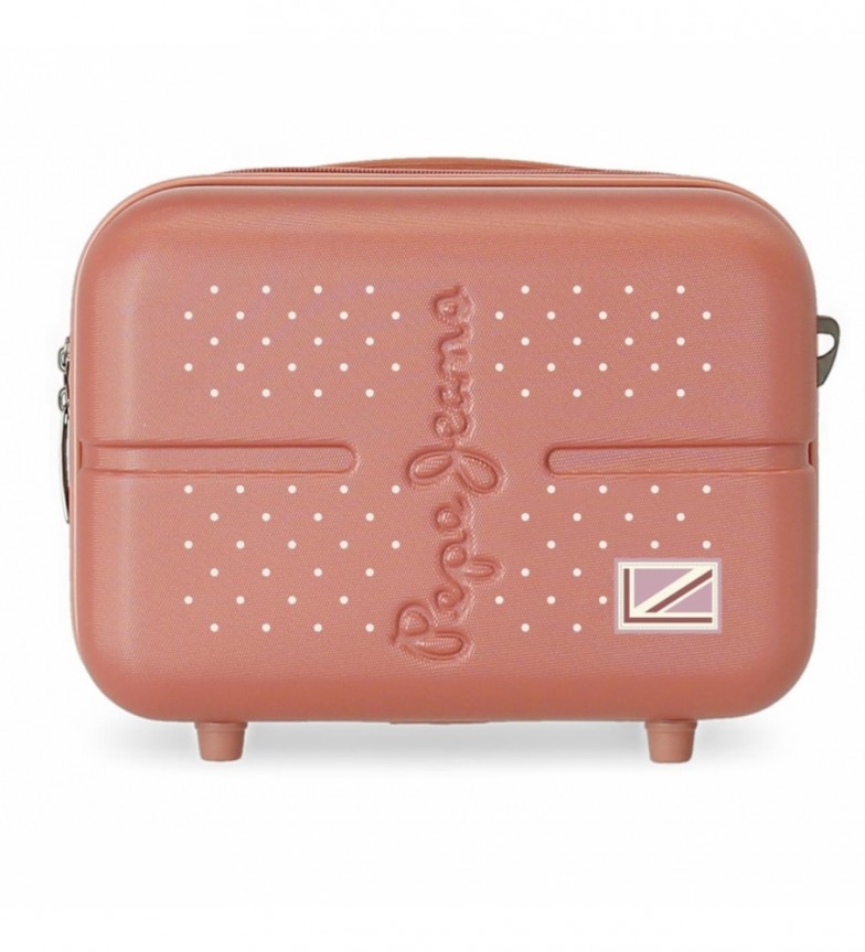 Pepe Jeans Neceser ABS adaptable a trolley Pepe Jeans Laila rosa -29x21x15cm-