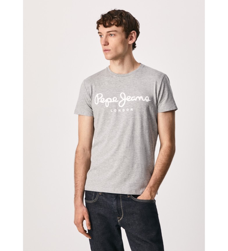 Pepe Jeans Camiseta Estiramiento Original N gris