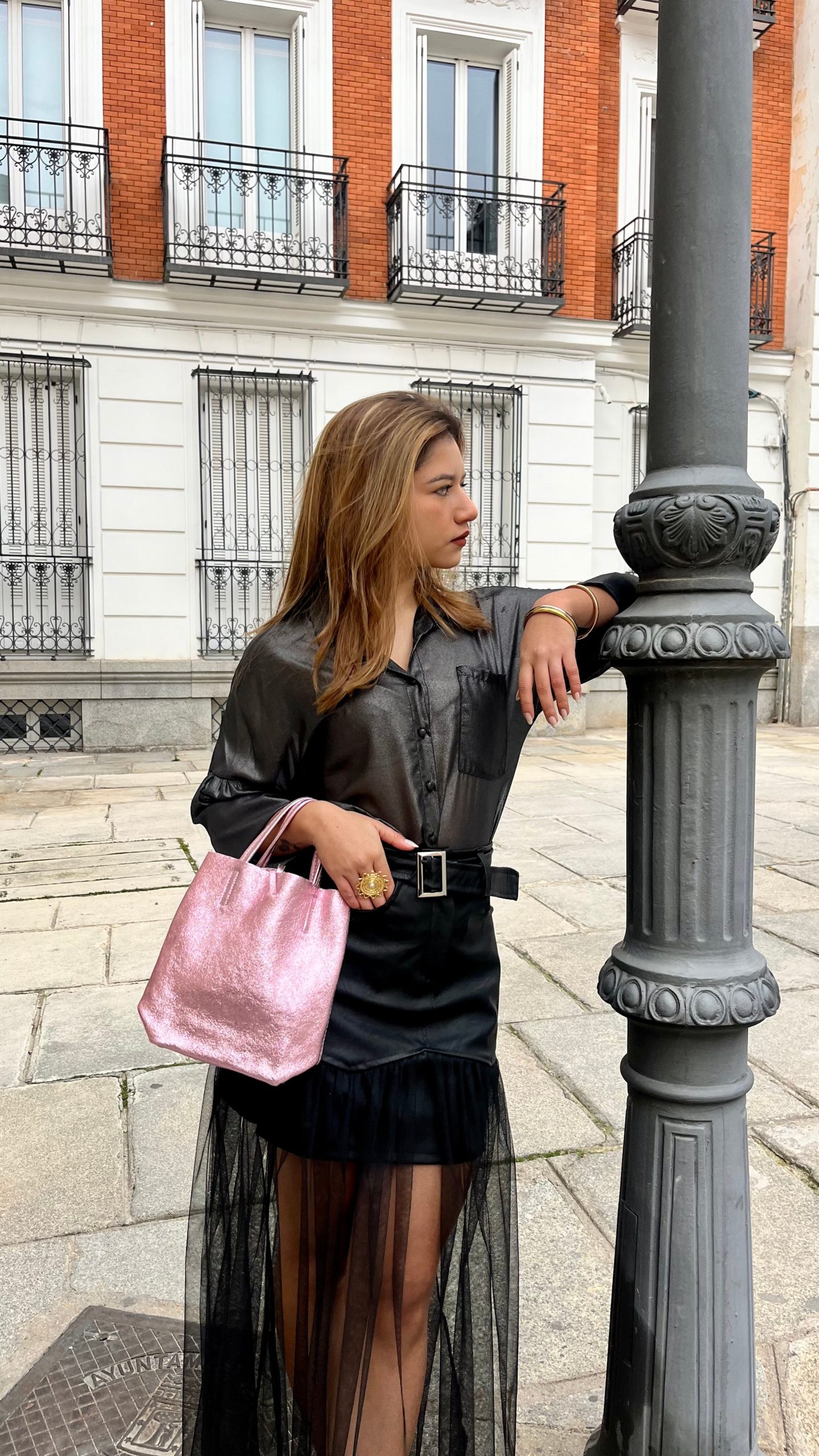 Camisa Gris Manga Larga