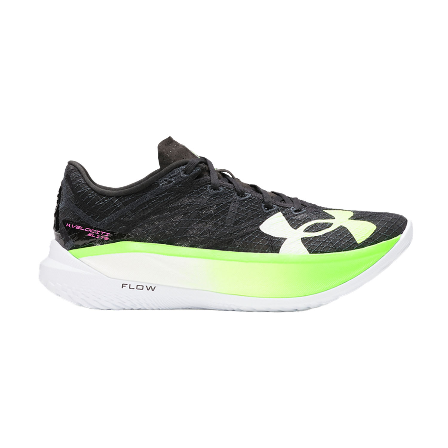 Under Armour Flow Velociti Elite 2 Zapatillas Running Performance Unisex Black/Hyper Green