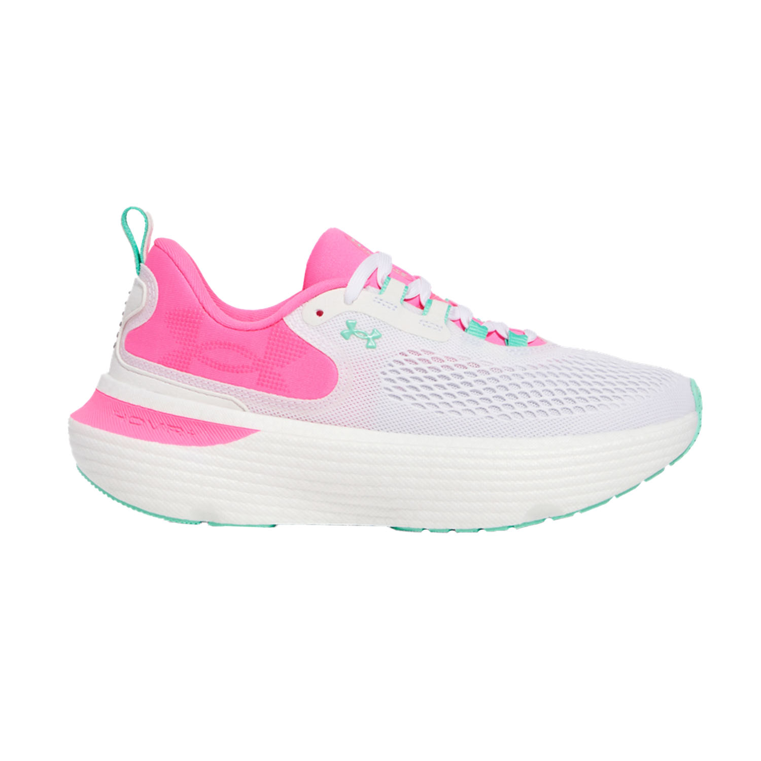 Under Armour Infinite Elite 2 Zapatillas Running Neutras Mujer White/Aero Pink/Comet Green