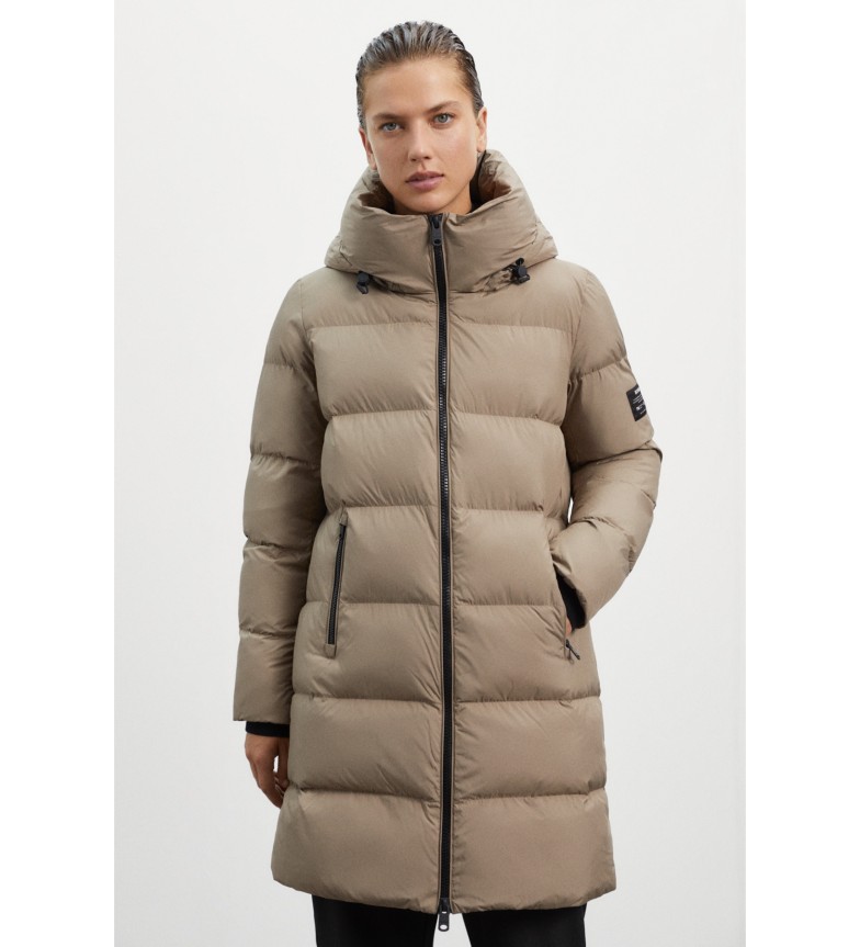 ECOALF Abrigo Manlie marrón claro