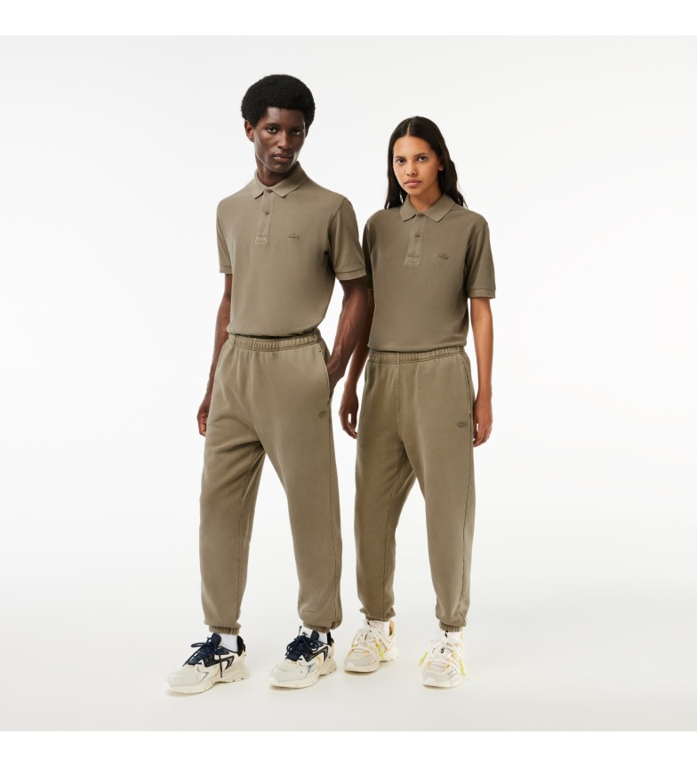 Lacoste Pantalón de chándal Jogger de felpa verde