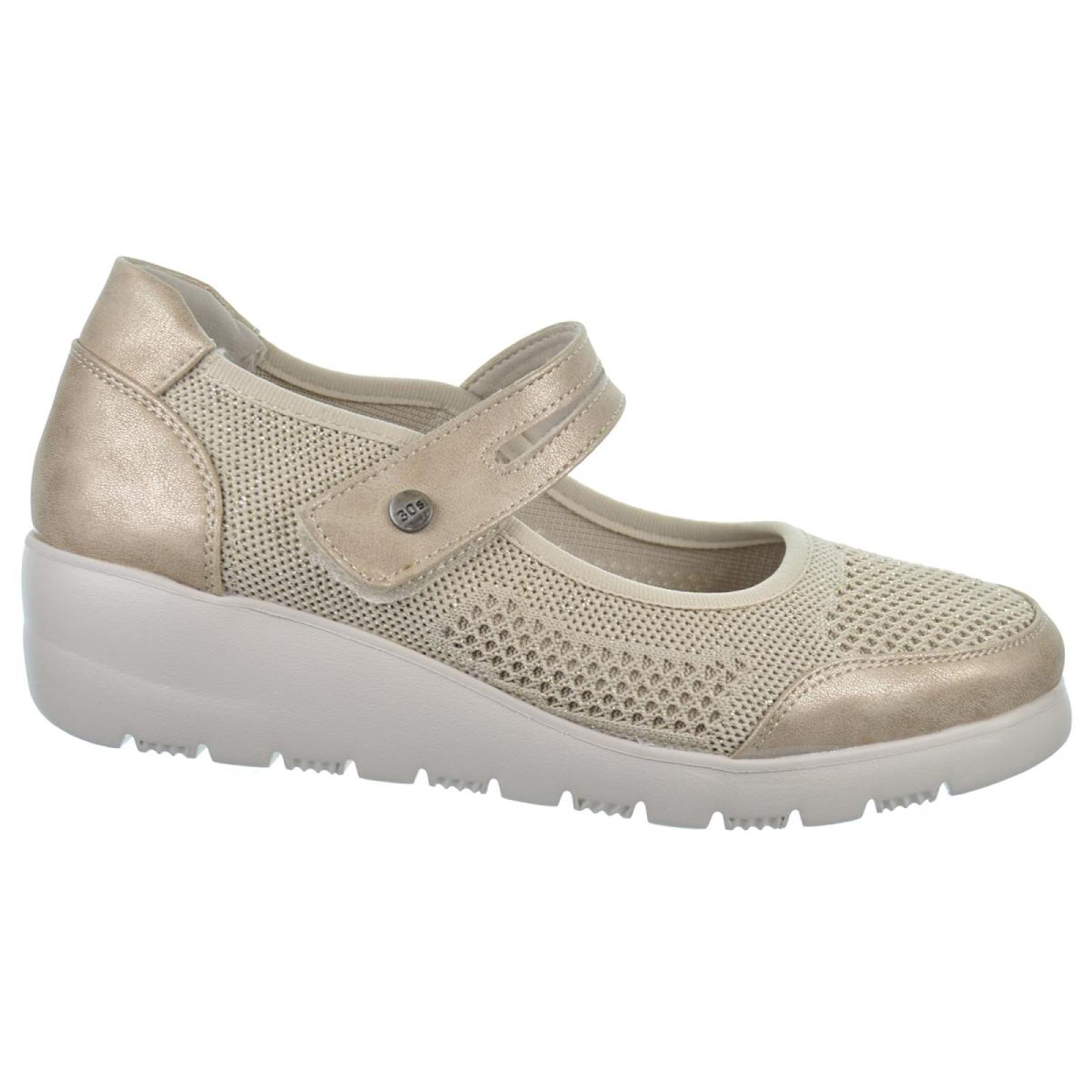 30s Treintas L4151 Zapato Confort Elástico Cuña Mujer