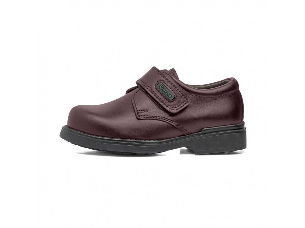 Zapato piel burdeos velcro Gorila