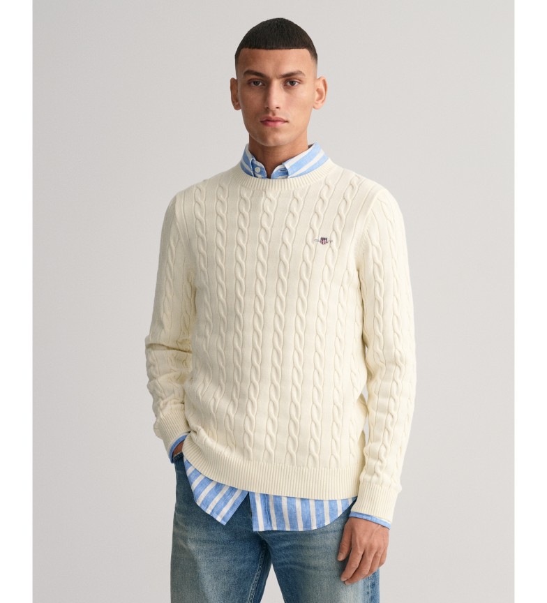 Gant Jersey de cuello redondo beige