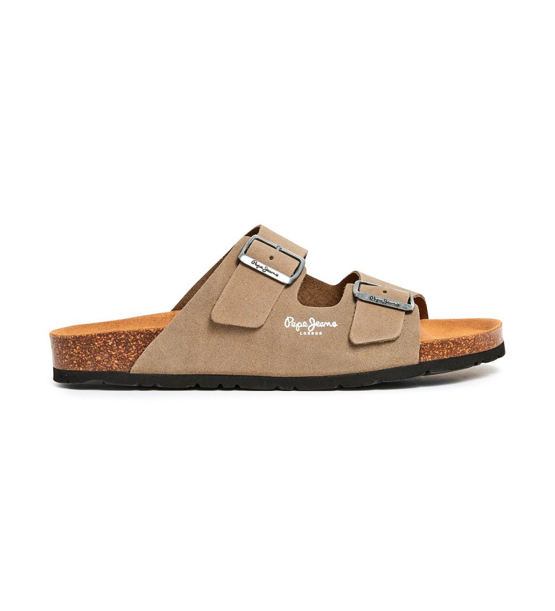 Pepe Jeans Sandalias de Piel Bio beige
