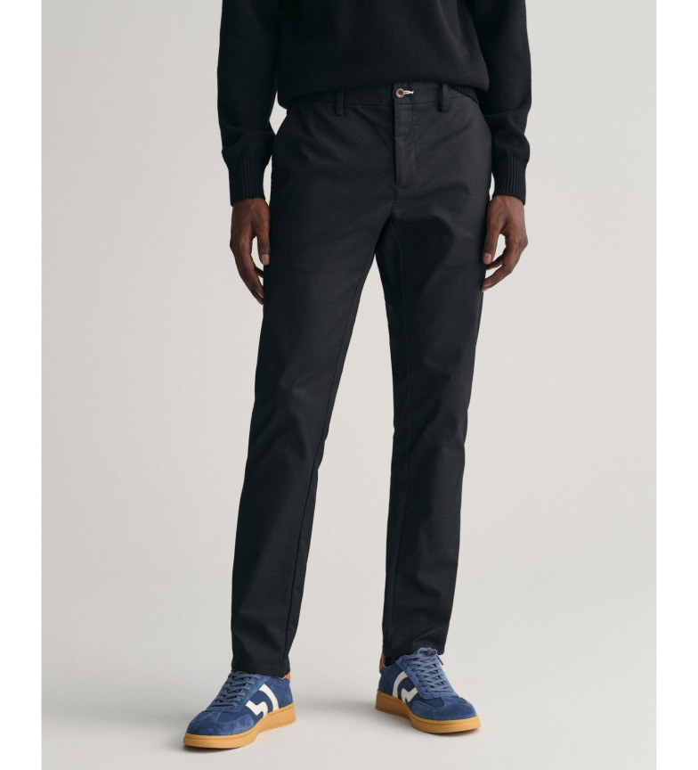 Gant Pantalón Chinos de corte slim Tech Prep negro