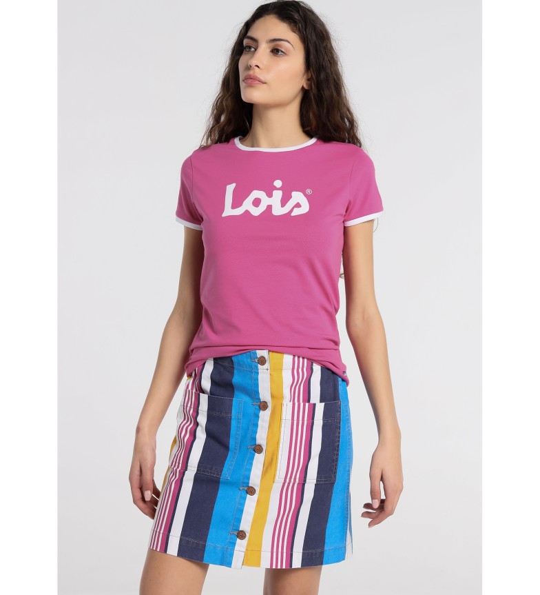 Lois Jeans Falda Pop Color Stripes | Regular Fit Estampado