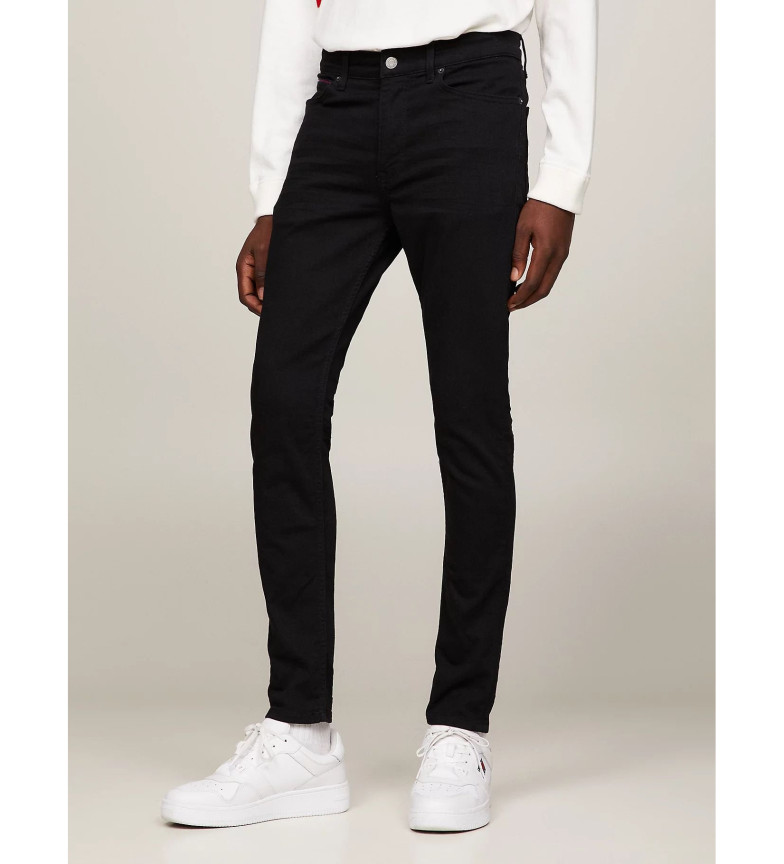 Tommy Jeans Jeans Simon de corte ceñido negro