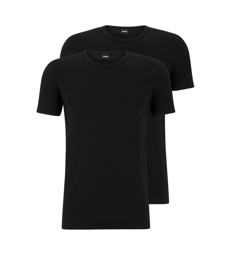 BOSS Pack de 2 camisetas 50475276 negro