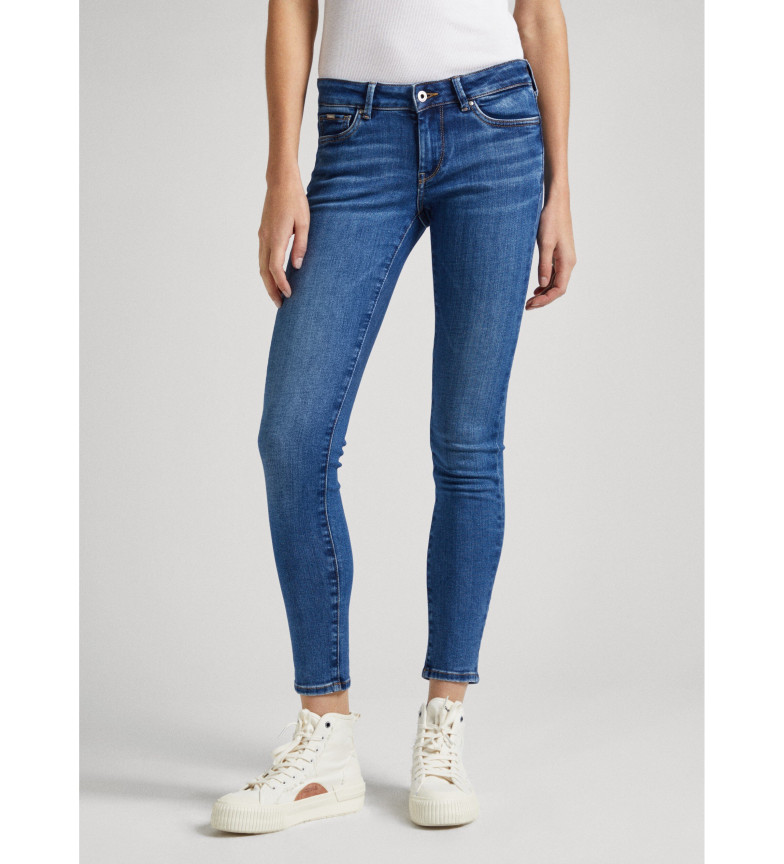 Pepe Jeans Jeans Skinny Tiro Bajo azul