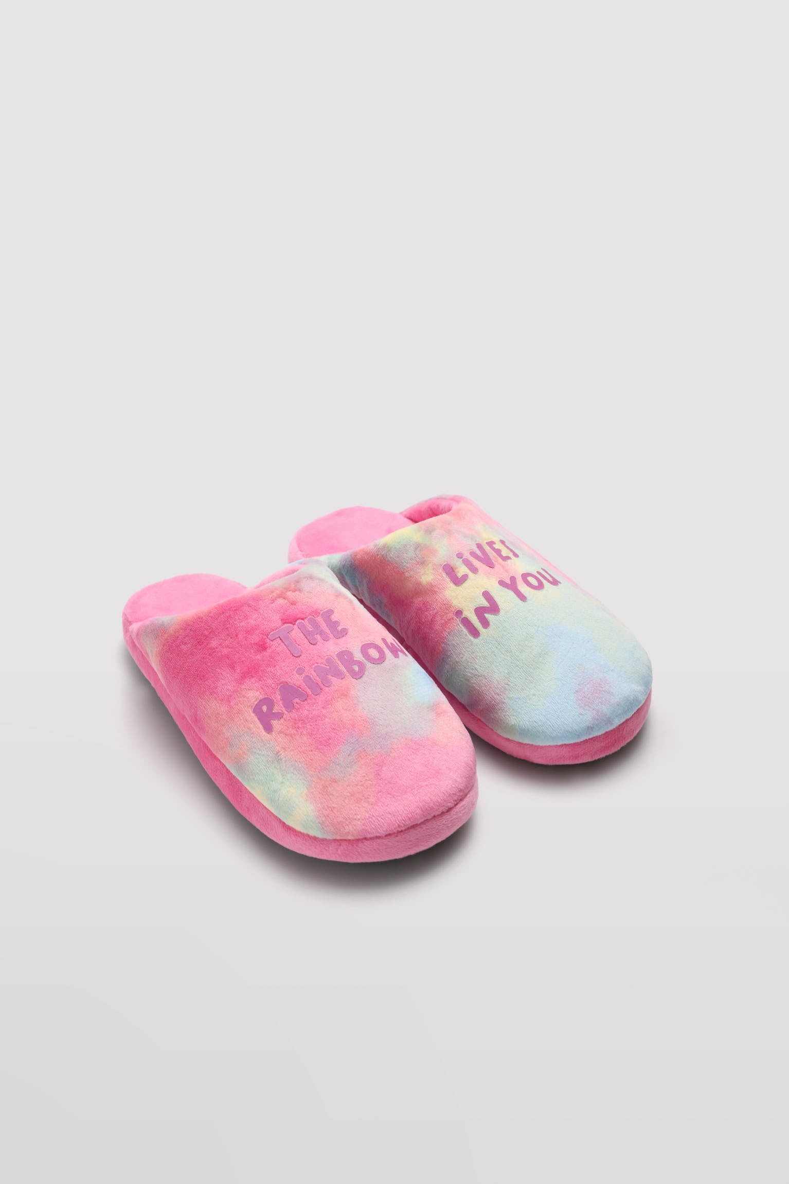 Zapatillas de casa estampadas Rainbow