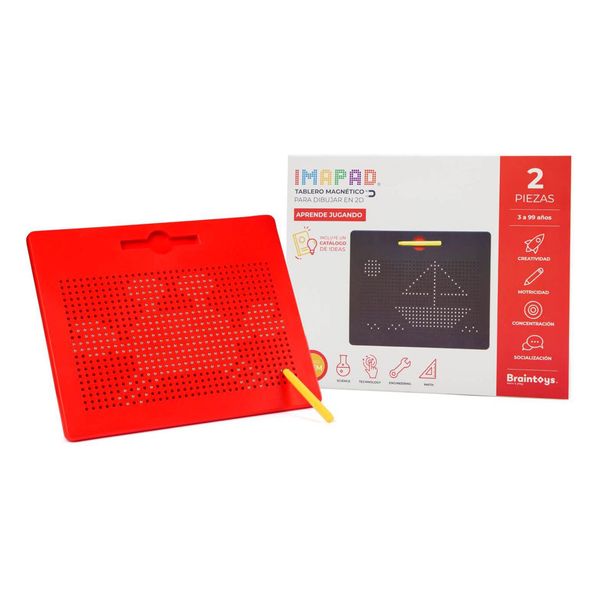 Imapad rojo Braintoys