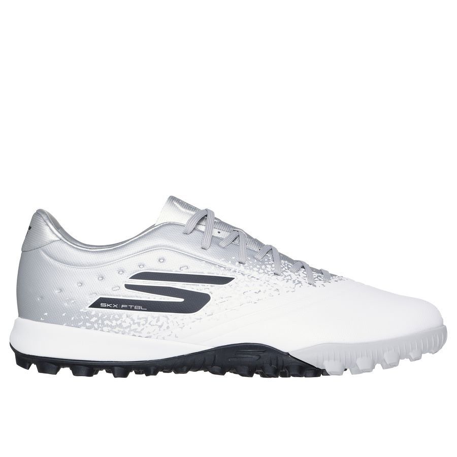 Skechers Razor 1.5 Academy TF Electrum - Blanco/Plata