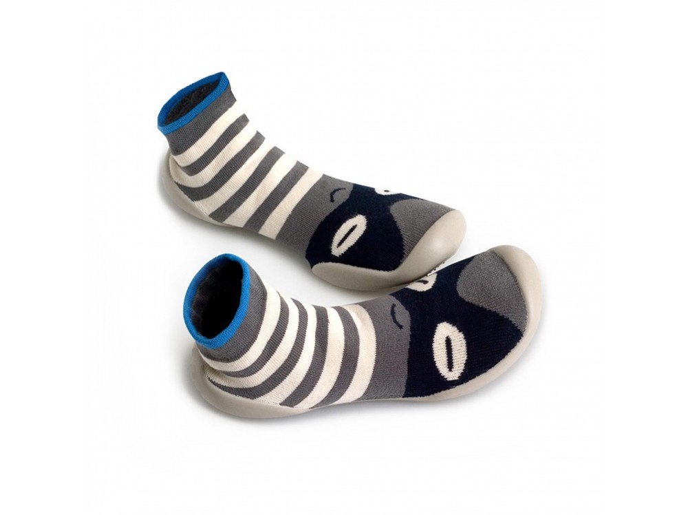 Zapatilla para casa calcetín antifaz azul Collegien