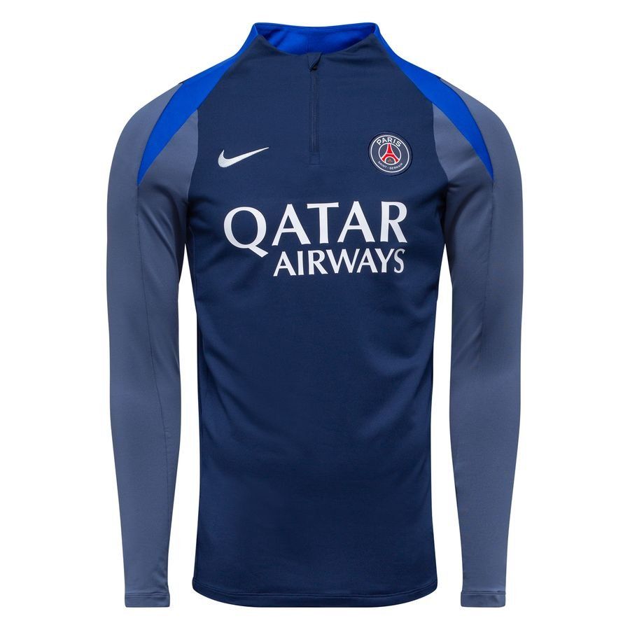 Paris Saint Germain Camisa de entrenamiento Dri-FIT Strike Drill - Marina de Medianoche/Azul difuso/Blanco