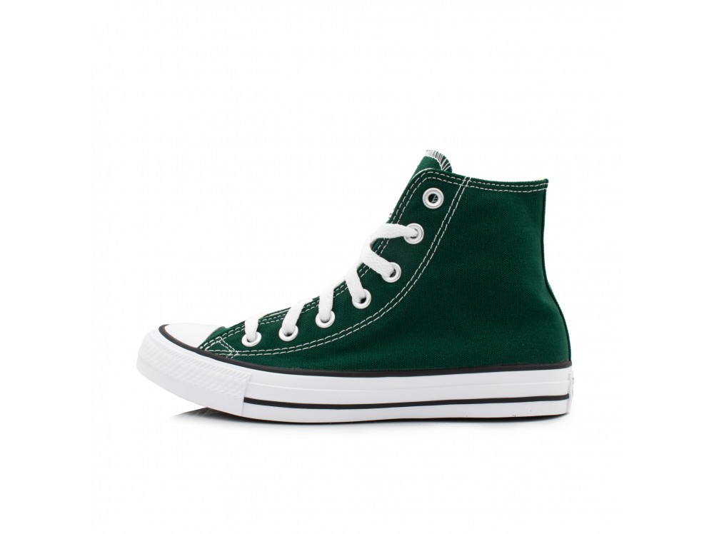 Bota de lona verde botella con suela blanca 40002 Converse