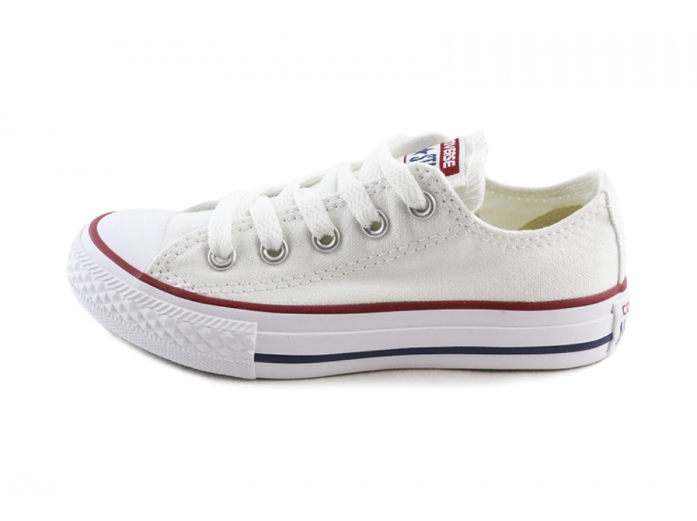 Lona blanca con cordón Converse