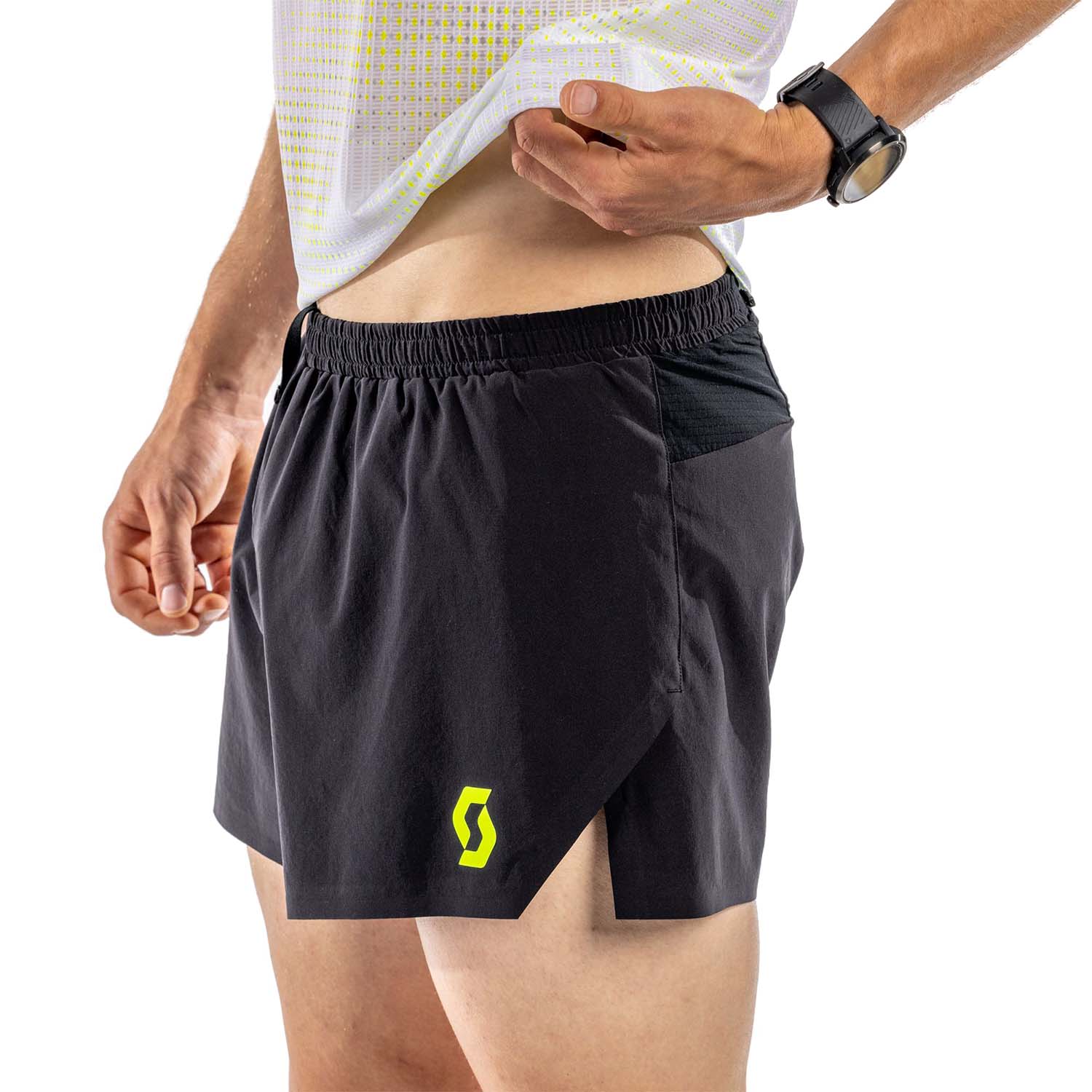 Scott RC Run 2.5in Shorts Black/Yellow