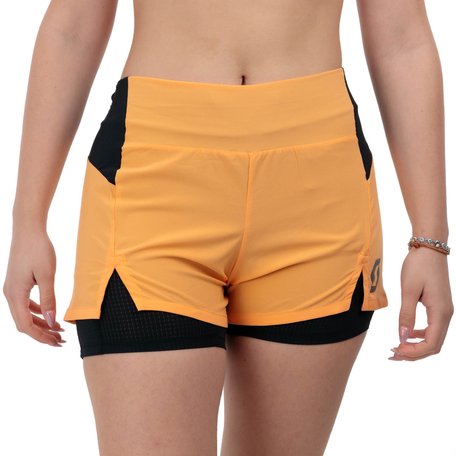 Scott Hybrid Endurance 3.5in Shorts Tech Melon Orange/Black