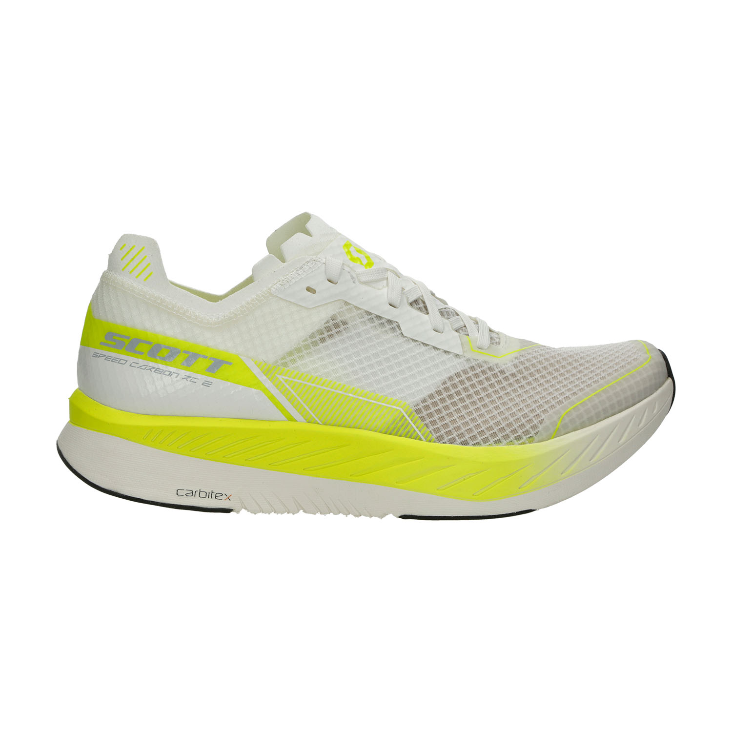 Scott Speed Carbon RC 2 Zapatillas Running Performance Hombre White/Safety Yellow
