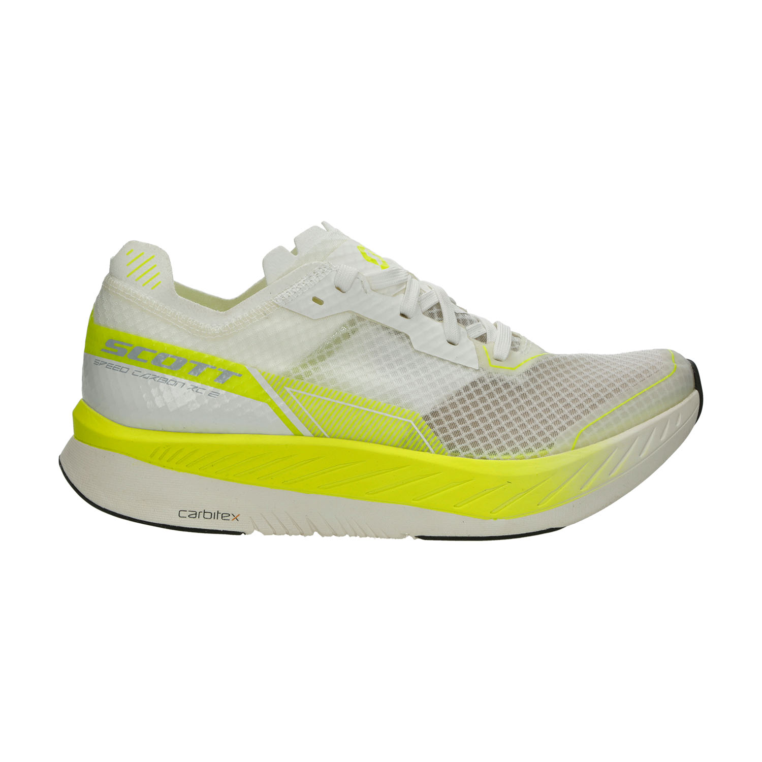 Scott Speed Carbon RC 2 Zapatillas Running Performance Mujer White/Safety Yellow