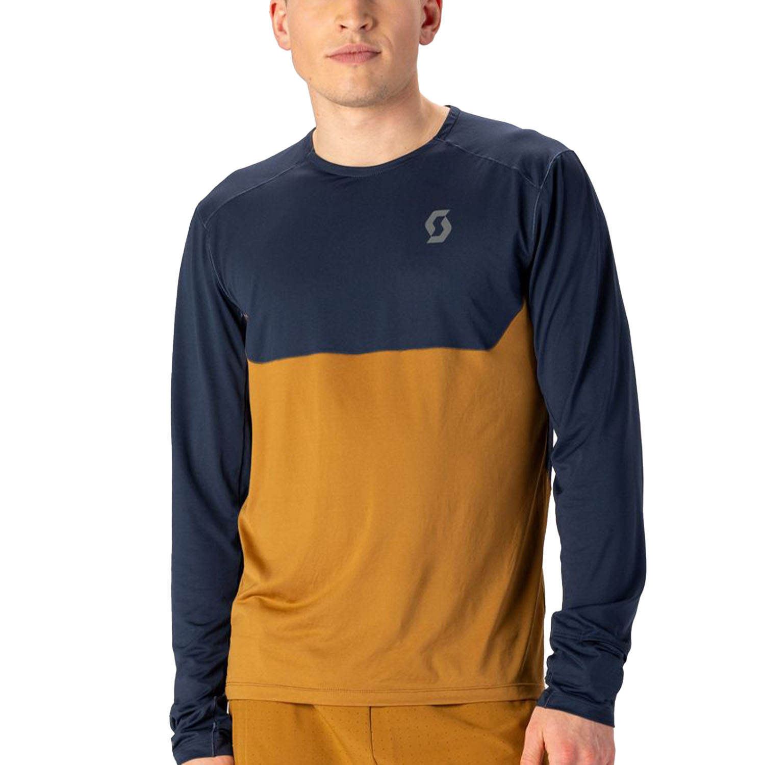 Scott Endurance Tech Camisa Dark Blue/Bread Brown