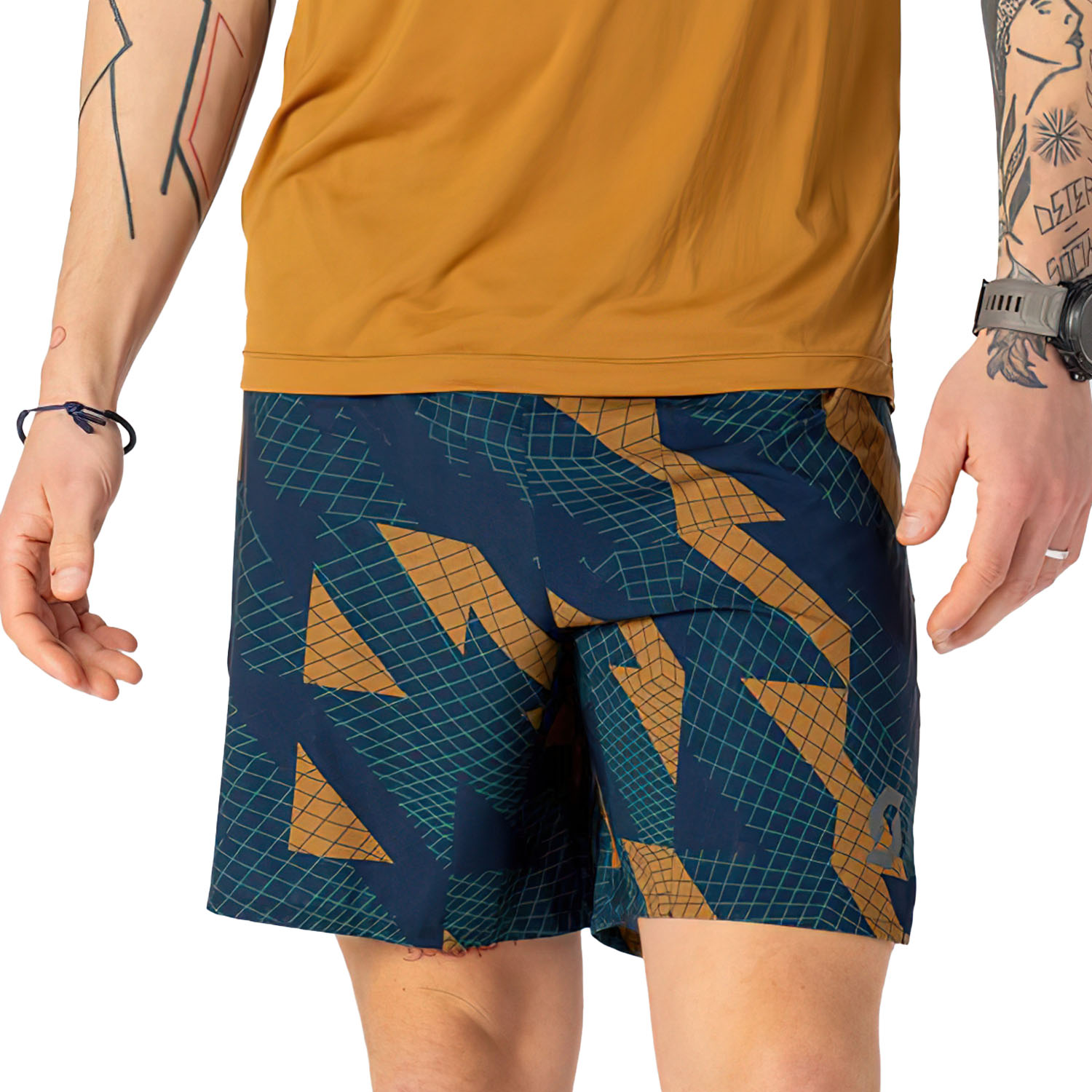 Scott Endurance Lightweight 6.5in Shorts Dark Blue/Bread Brown